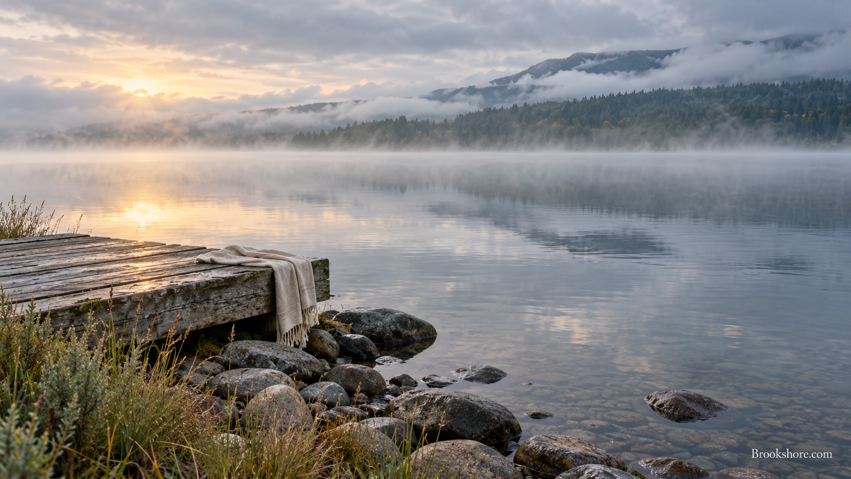 A quiet landscape reflecting the Brookshore theme